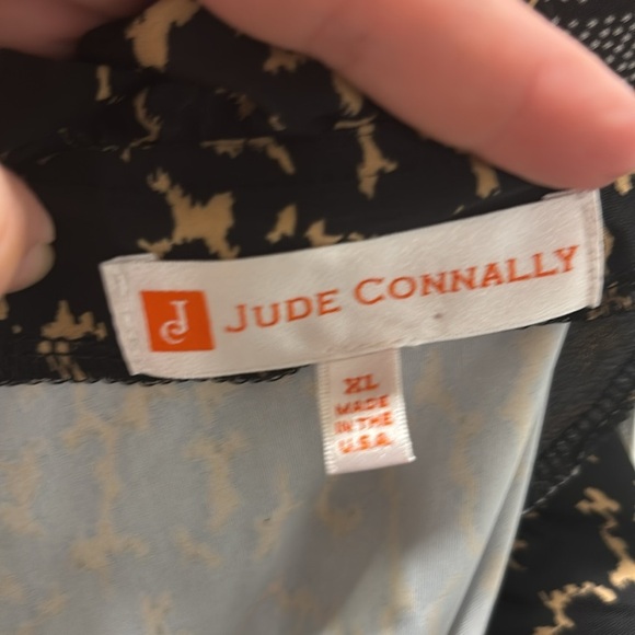 Jude Connally Leopard ruffle tank blouse size XL - Picture 7 of 8